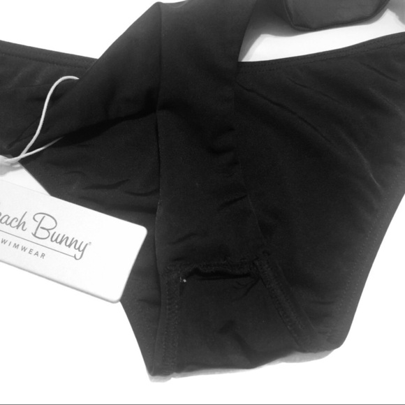 BEACH BUNNY Bikini Bottom in Black - Picture 3 of 4